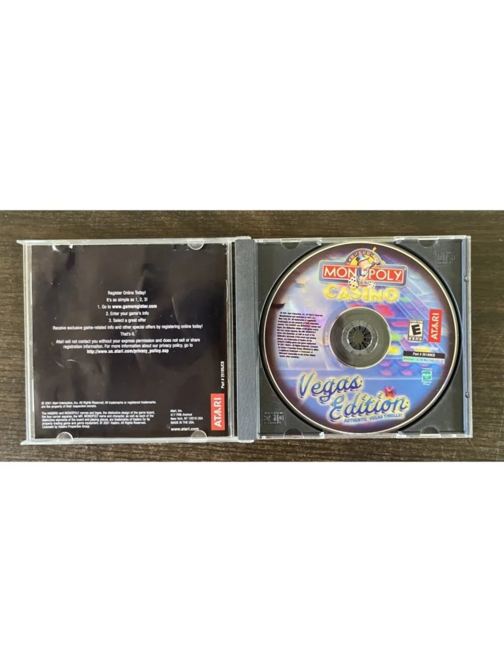 Atari Monopoly Casino Vegas Edition Authentic Thrills PC CD-ROM Video Game